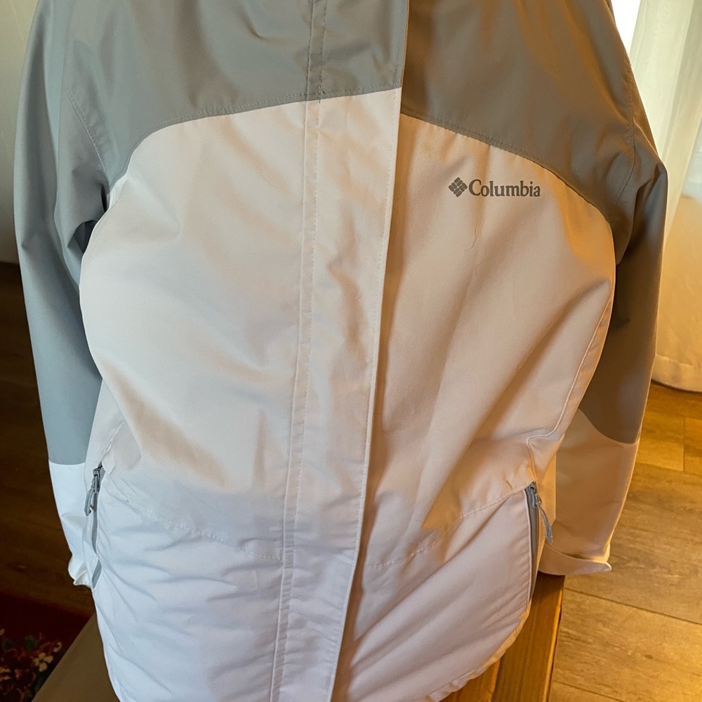 Columbia coat and Columbia pants the coat breaks down to a wind breaker